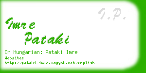 imre pataki business card